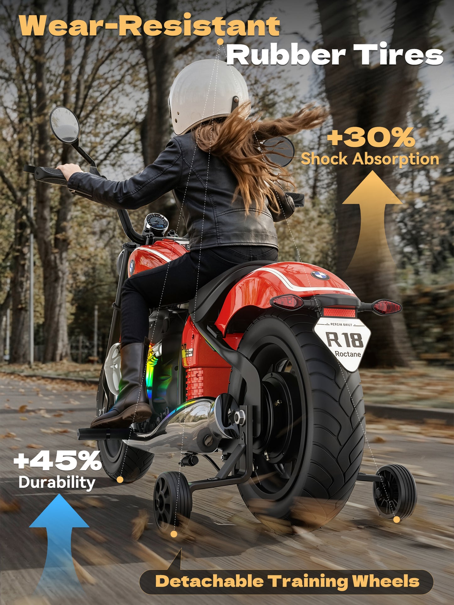 TOKTOO BMW Licensed 24V Electric Dirt Bike for Big Kid