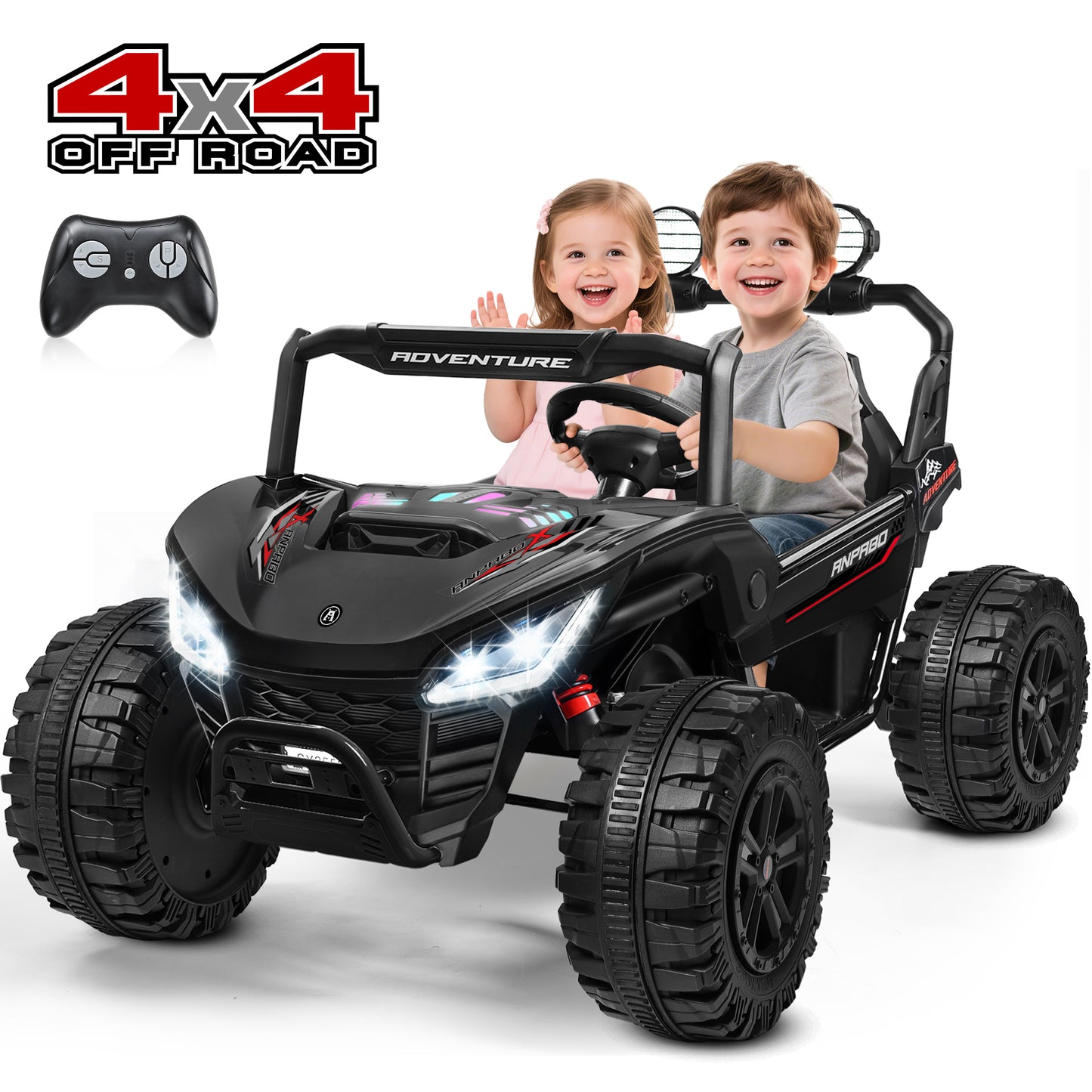 TOKTOO 2 Seater 24V 4WD Ride on UTV