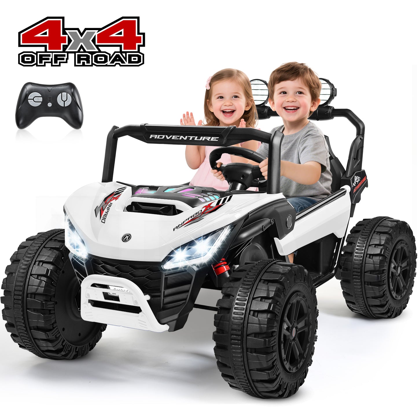 TOKTOO 2 Seater 24V 4WD Ride on UTV