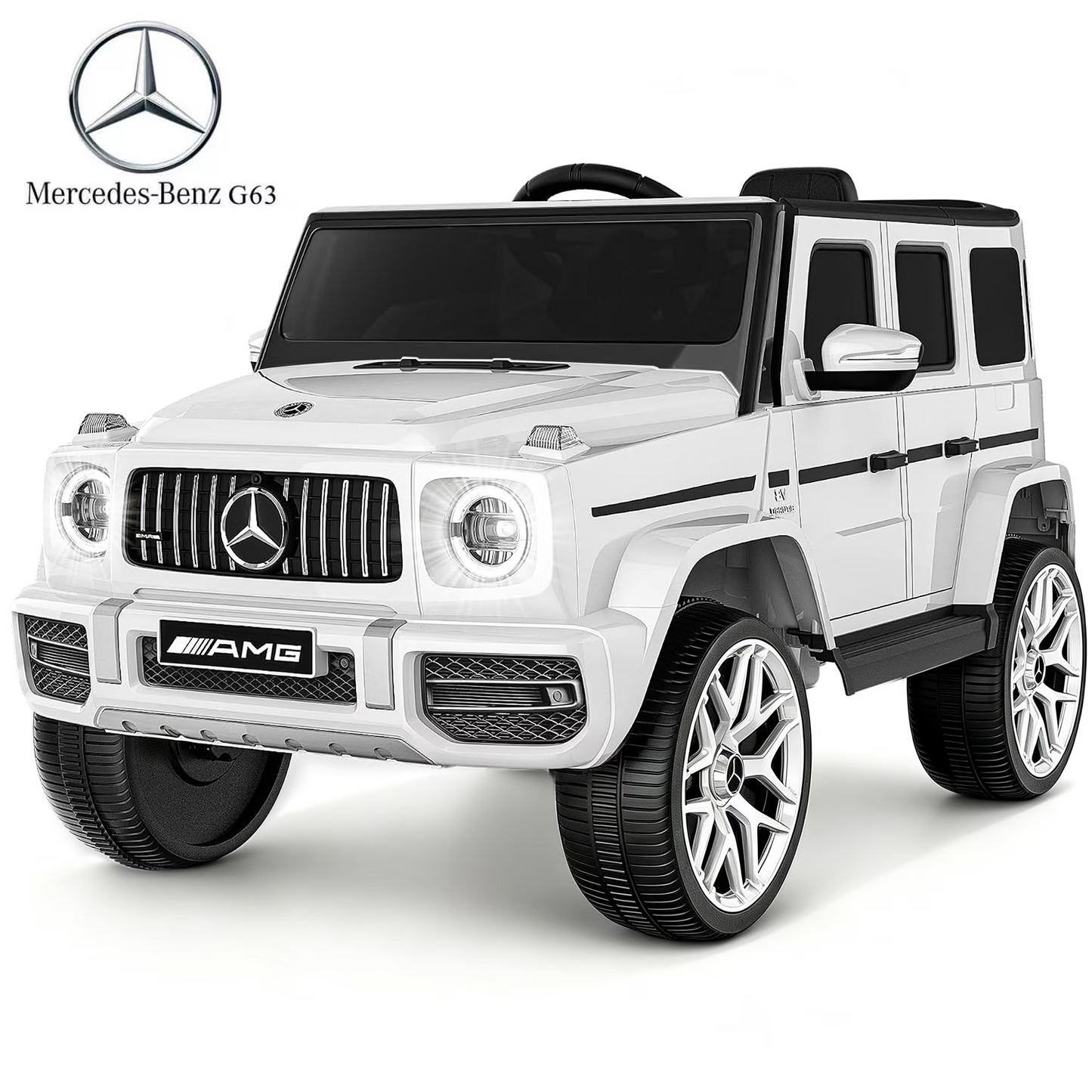 TOKTOO 12V Electric Car for Toddler, Mercedes-Benz G63 Licensed Kids Ride on Toys, Toddlers Ride on Car with Parental Remote Control & LED Lights & Music, Kids Car Power Ride on