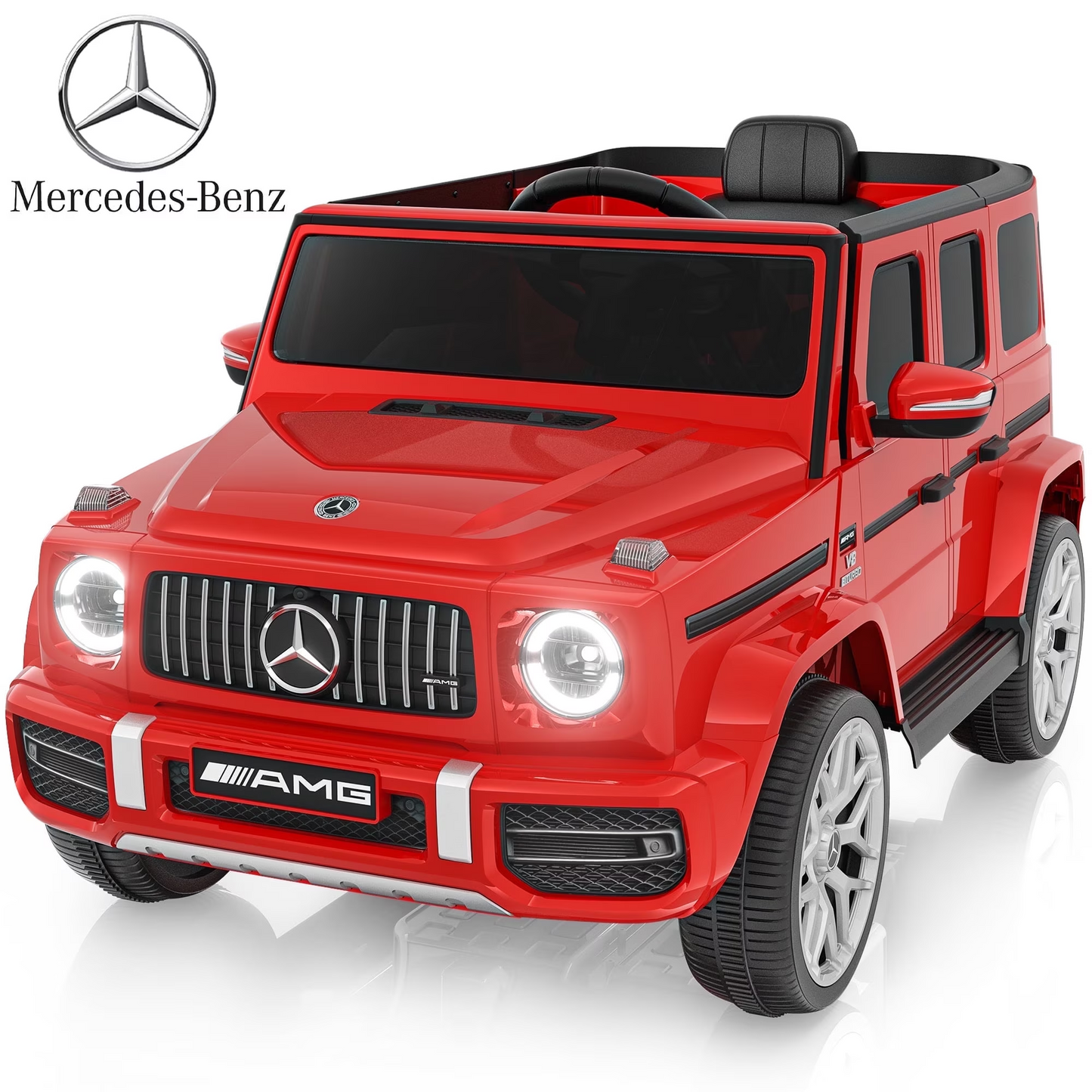 TOKTOO 12V Electric Car for Toddler, Mercedes-Benz G63 Licensed Kids Ride on Toys, Toddlers Ride on Car with Parental Remote Control & LED Lights & Music, Kids Car Power Ride on