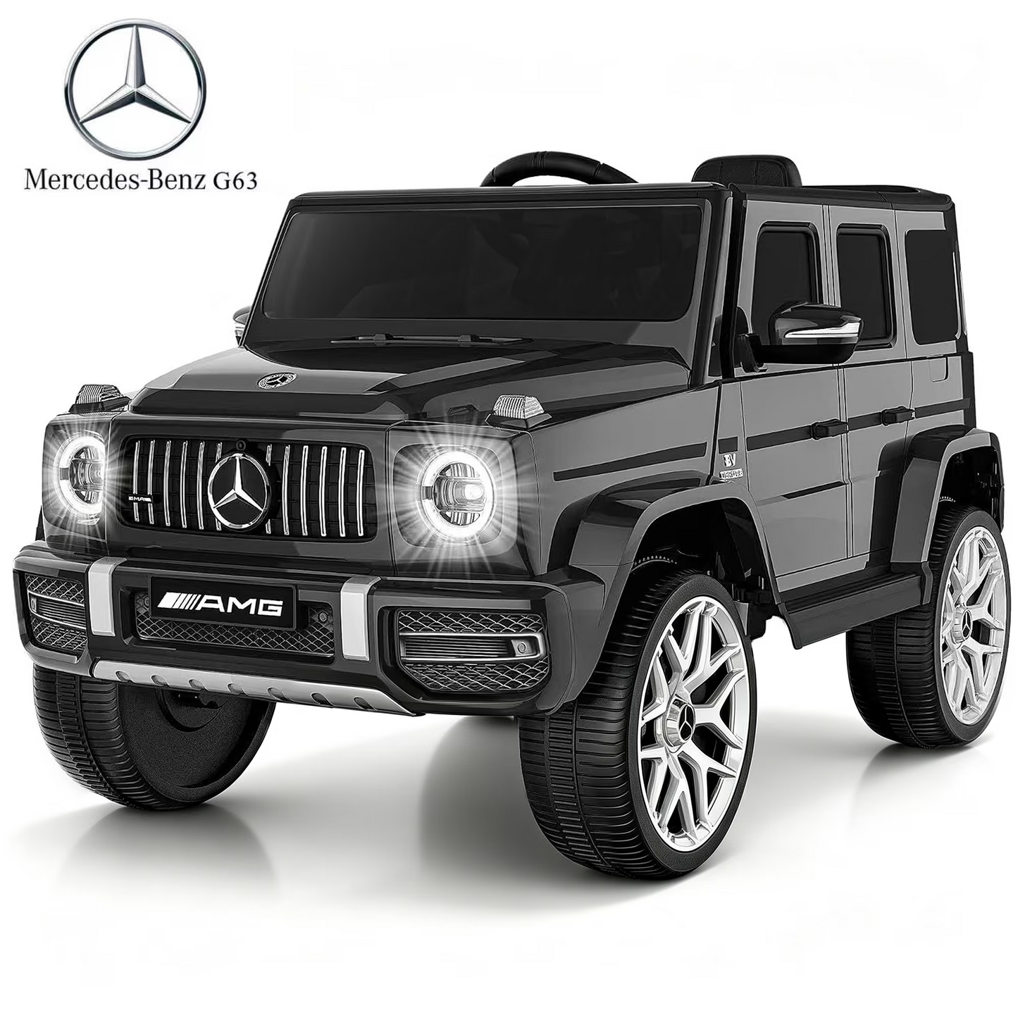 TOKTOO 12V Electric Car for Toddler, Mercedes-Benz G63 Licensed Kids Ride on Toys, Toddlers Ride on Car with Parental Remote Control & LED Lights & Music, Kids Car Power Ride on