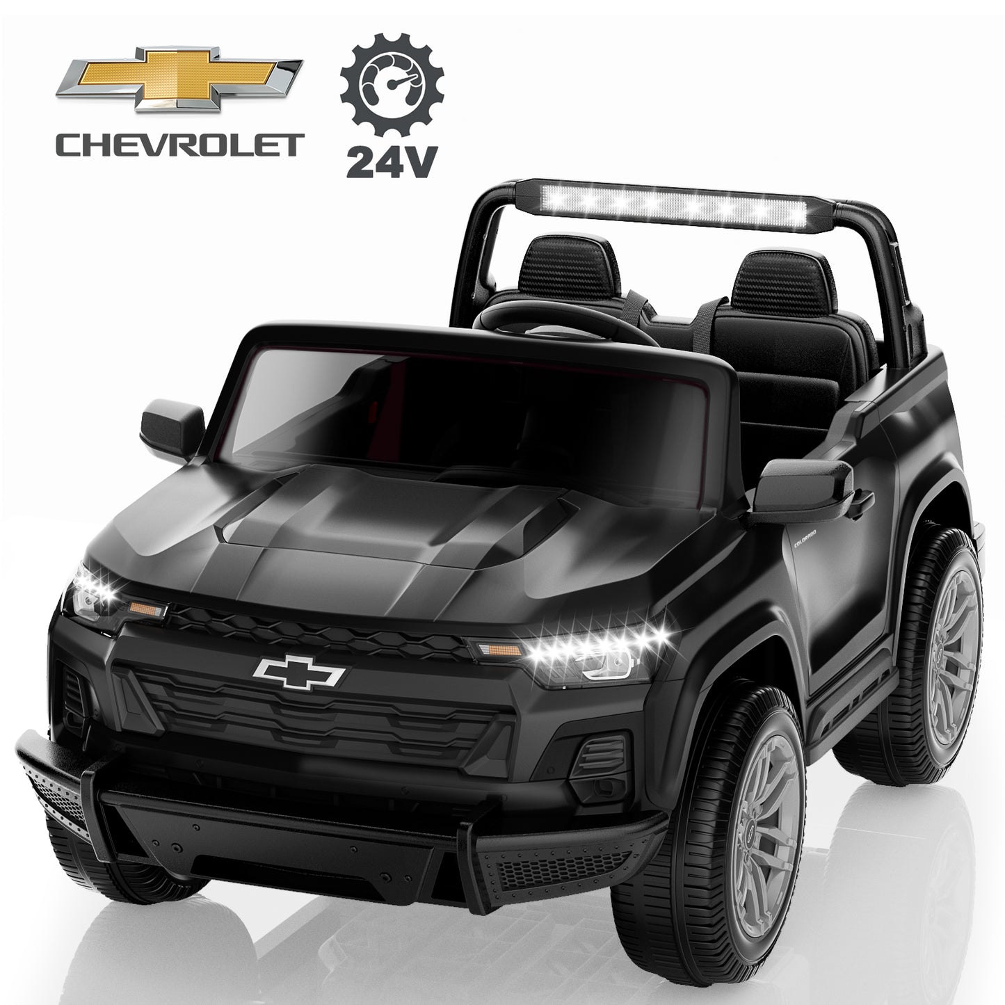 TOKTOO 2 Seater Licensed Chevrolet Colorado 24V Ride on Car