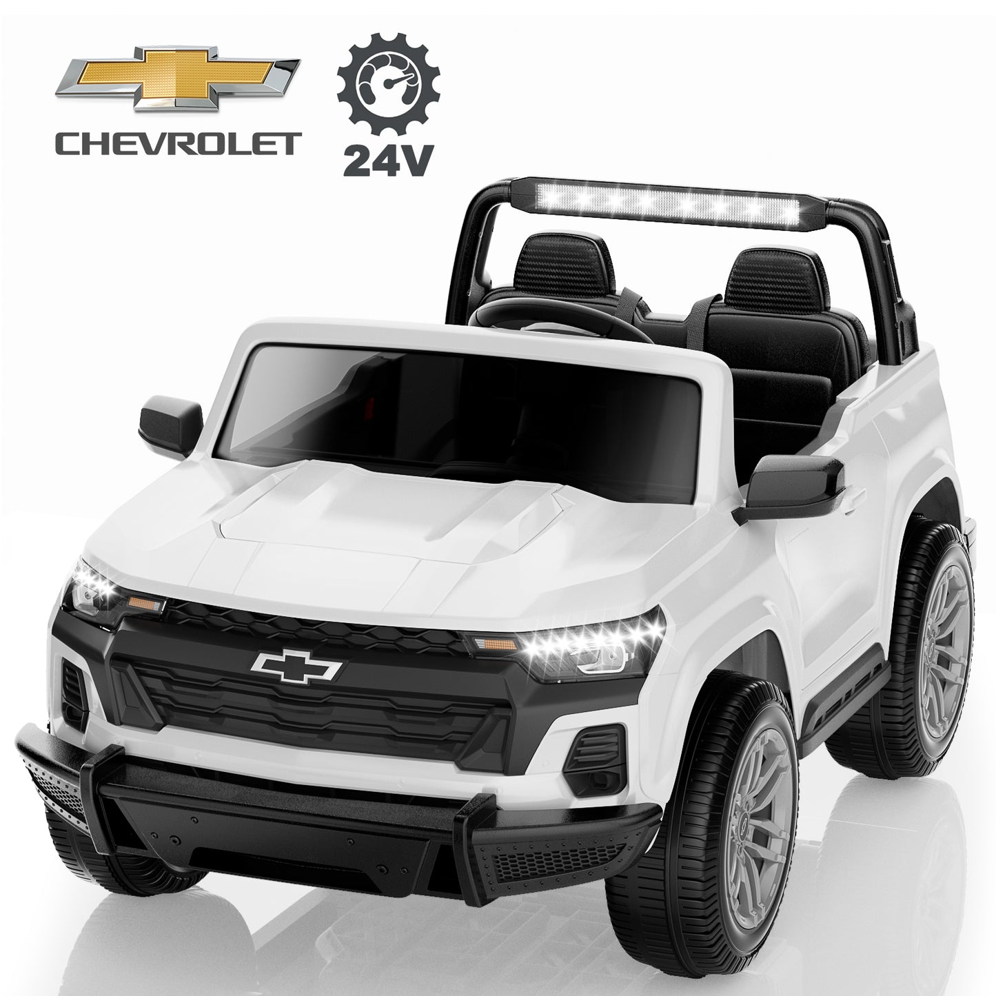 TOKTOO 2 Seater Licensed Chevrolet Colorado 24V Ride on Car