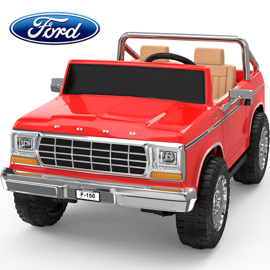TOKTOO 24V Ride on Truck, Licensed 1973 Ford F-150