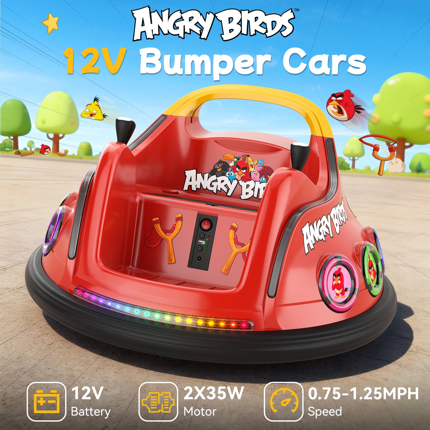 TOKTOO 12V Ride on Bumper Car
