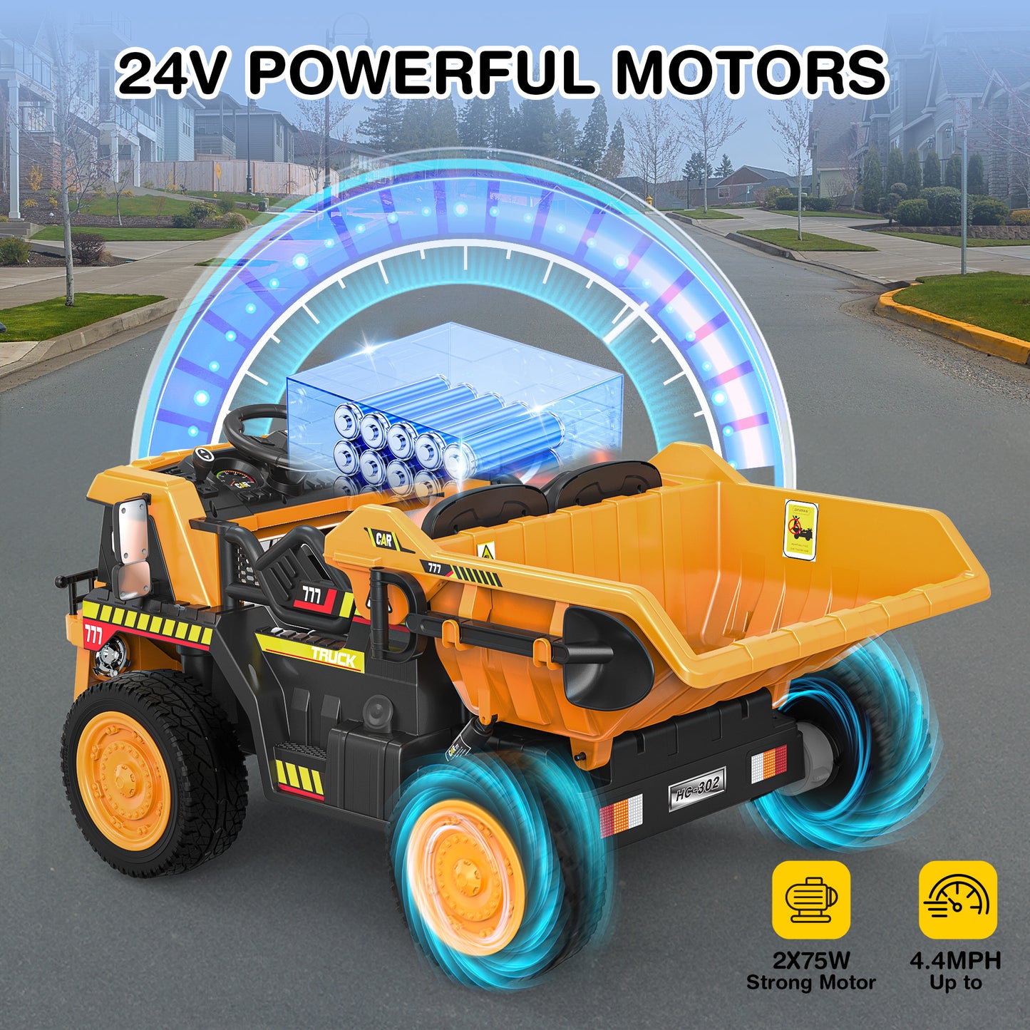 TOKTOO 24V Ride on Dump Truck