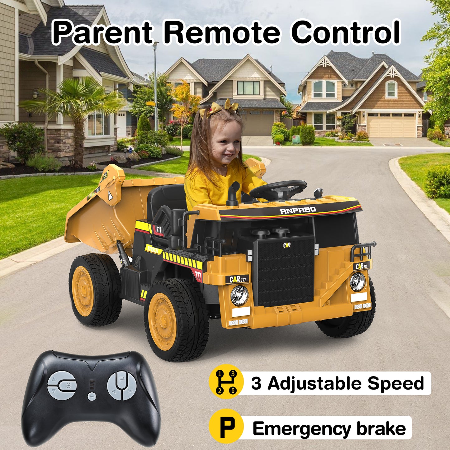 TOKTOO 24V Ride on Dump Truck