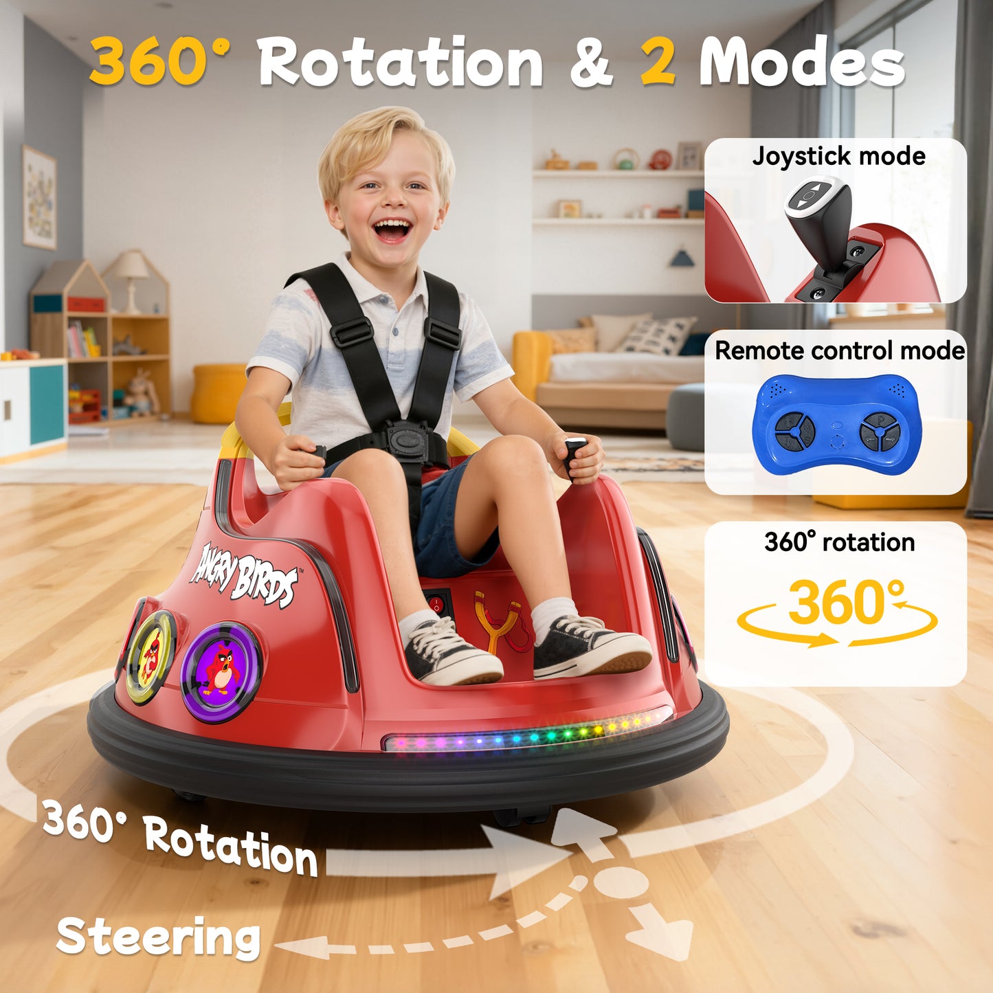 TOKTOO 12V Ride on Bumper Car