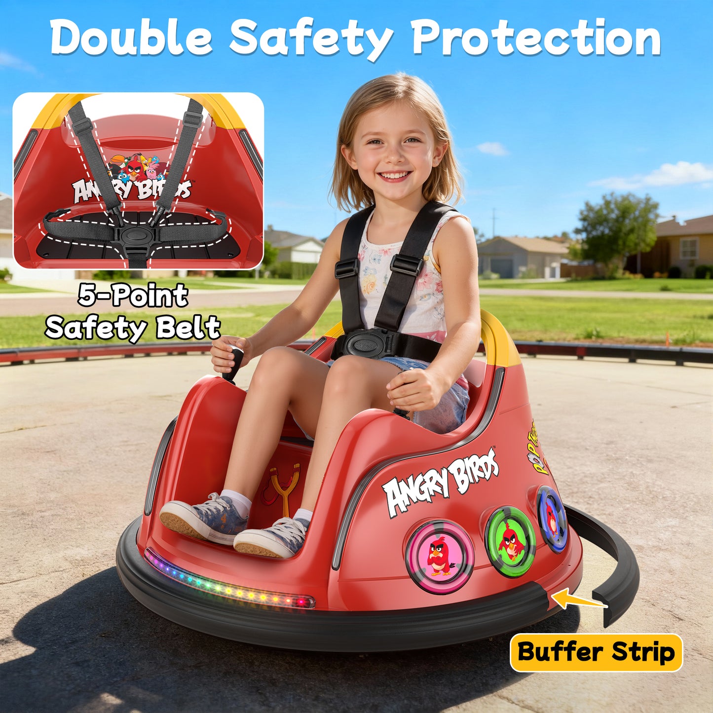 TOKTOO 12V Ride on Bumper Car