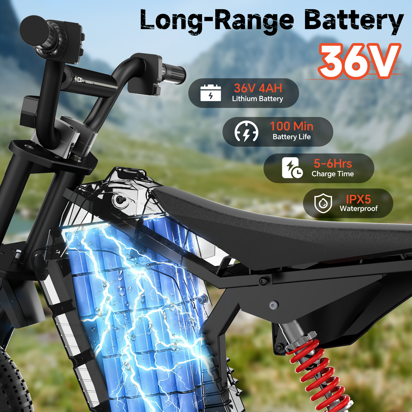 TOKTOO 36V Electric Dirt Bike for Kids