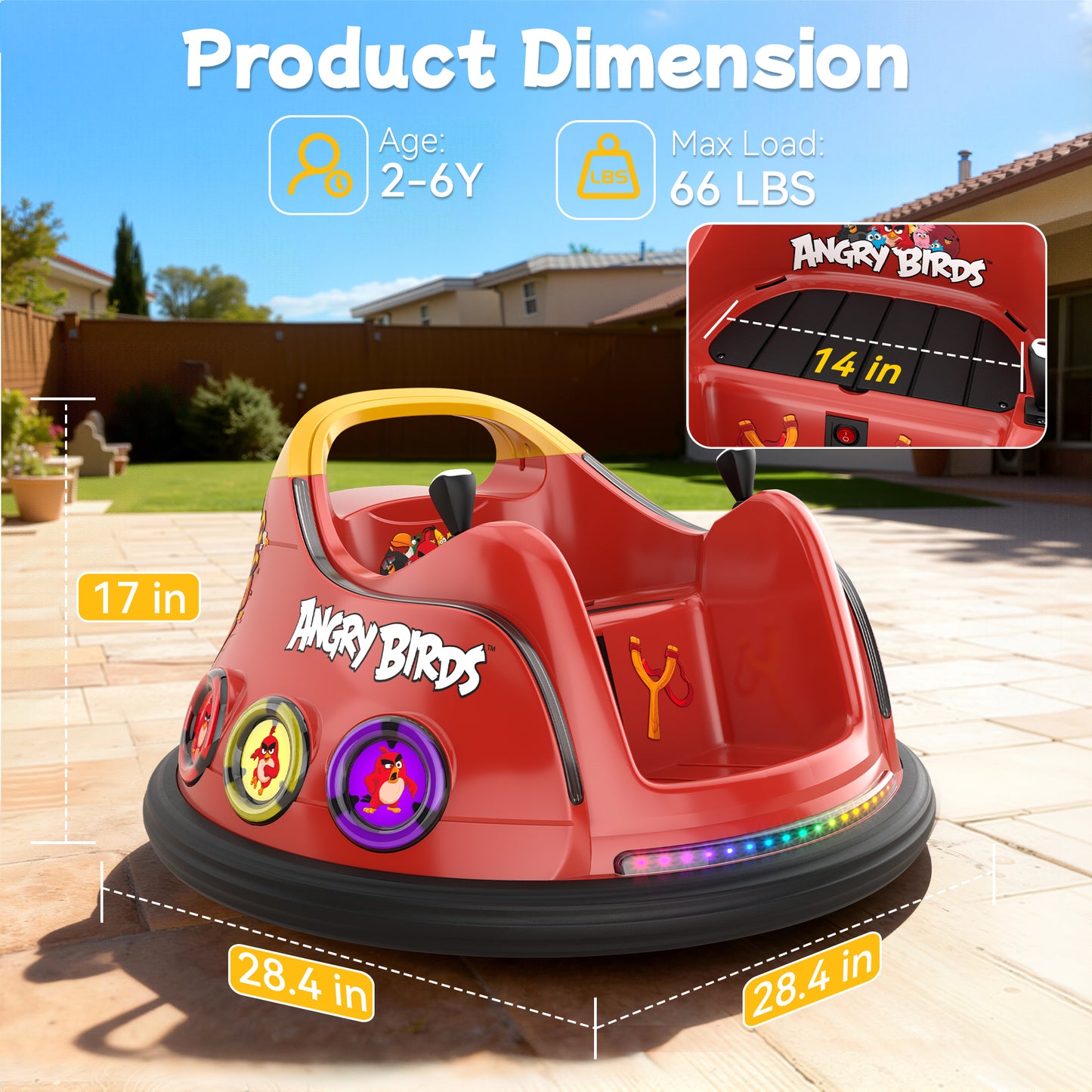 TOKTOO 12V Ride on Bumper Car