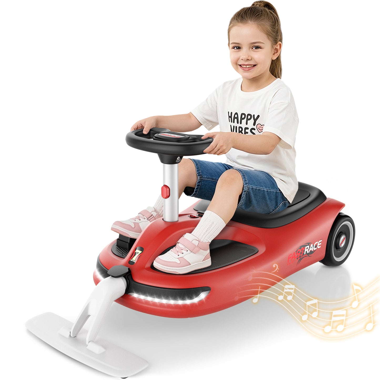 TOYBSNR 12V Ride on Toys for Kids with Cleaning Fun