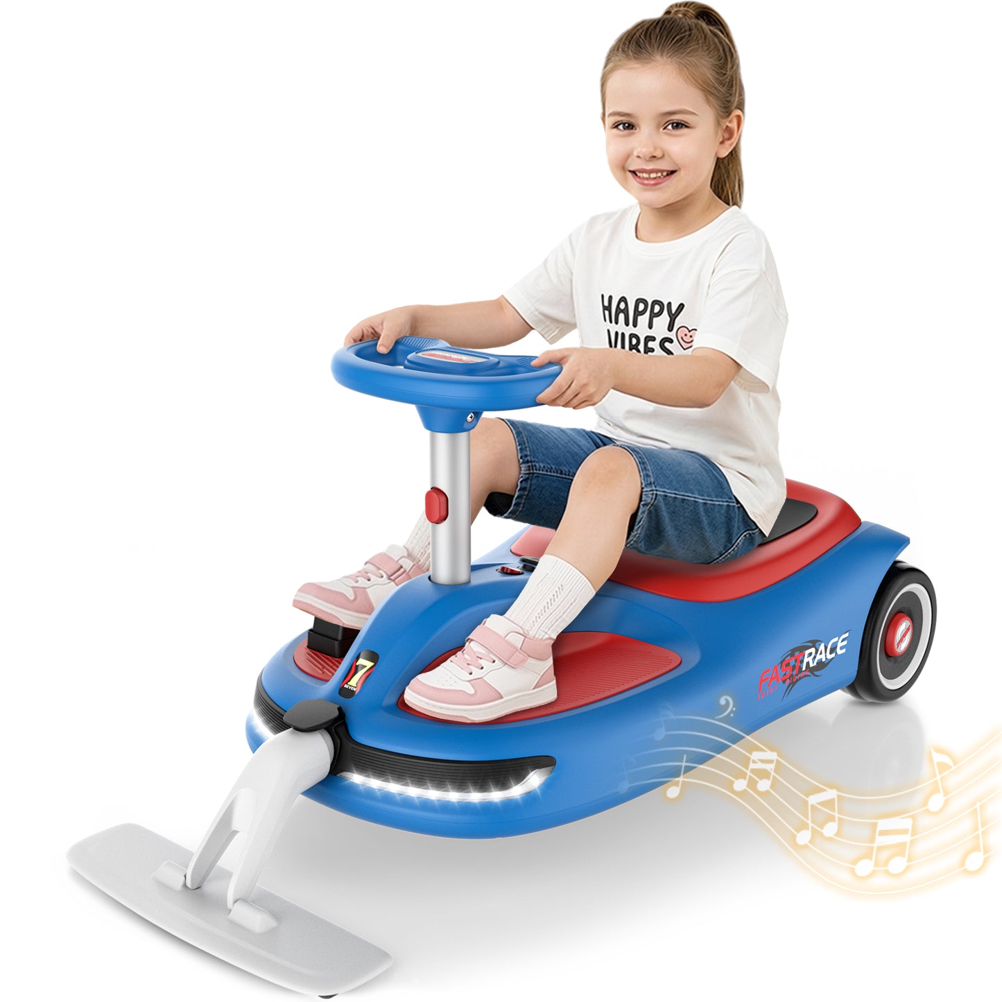 TOYBSNR 12V Ride on Toys for Kids with Cleaning Fun