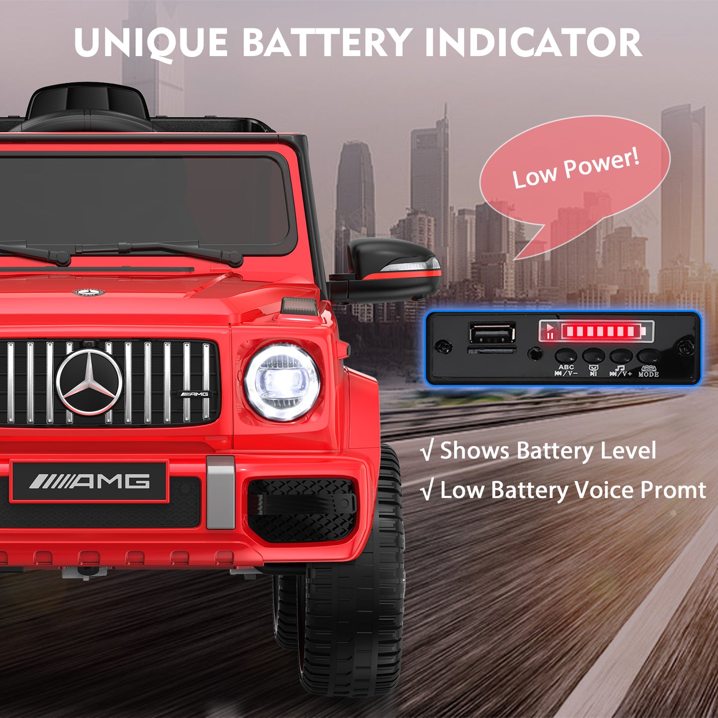 TOKTOO 12V Powered Ride on Car Mercedes-Benz G63 Licensed