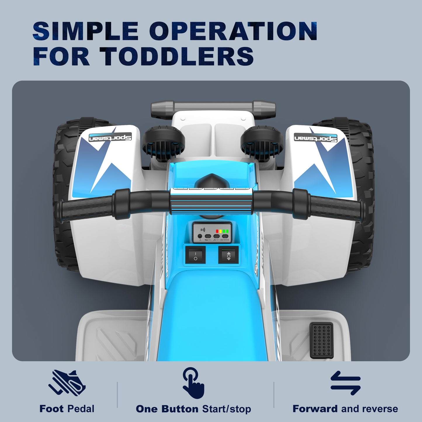 TOKTOO 6V 7Ah Ride-on ATV