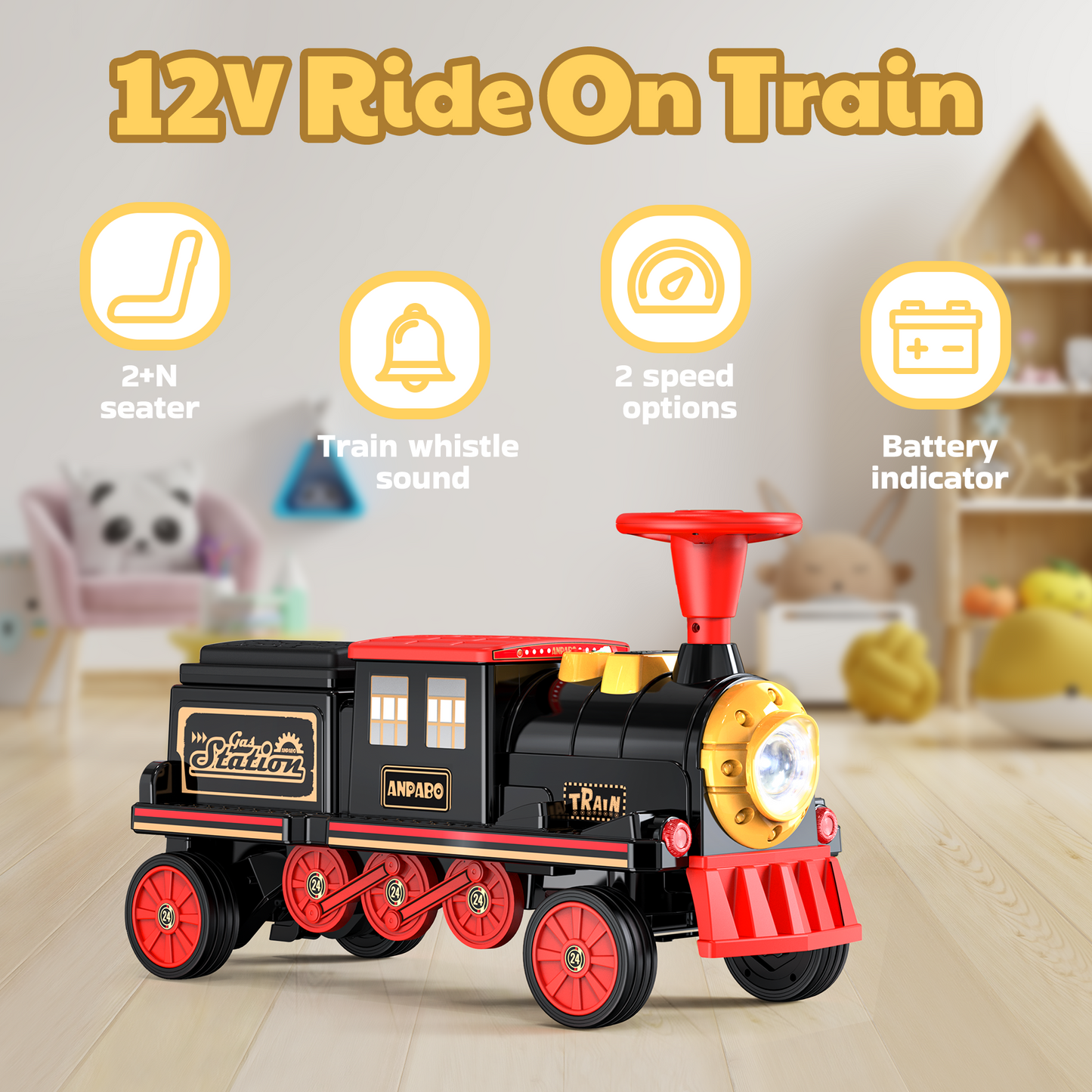 TOKTOO 12V Ride on Train