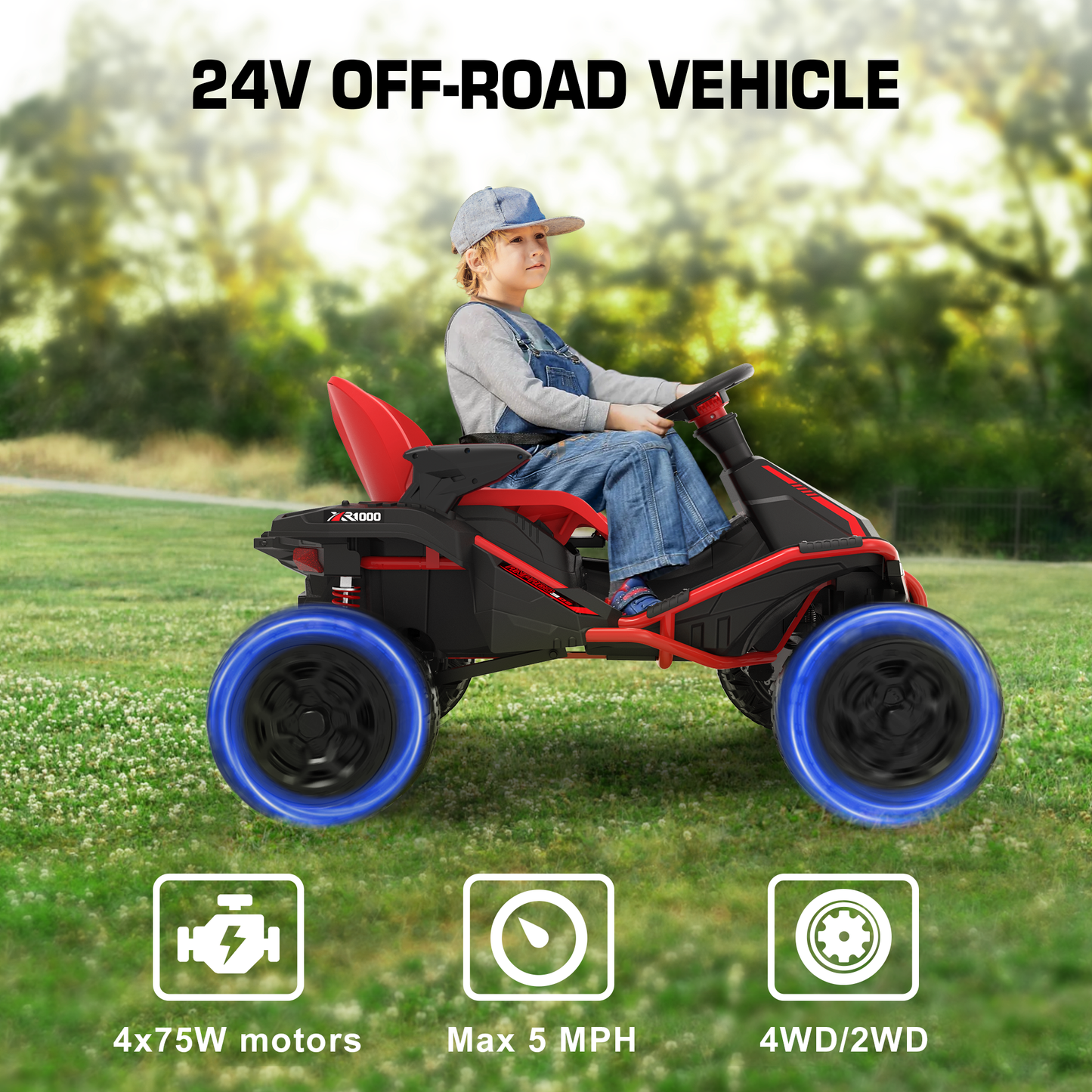 TOKTOO 24V Ride on ATV