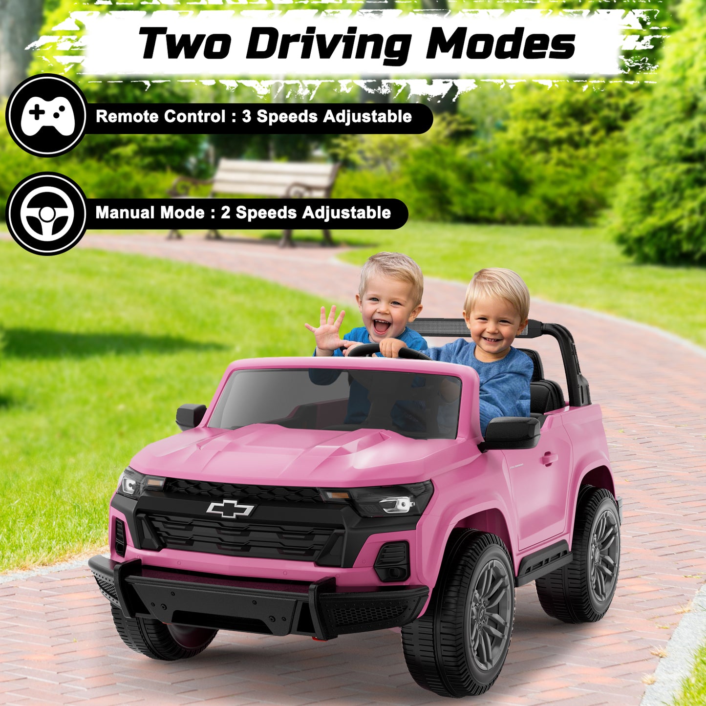TOKTOO 2 Seater Licensed Chevrolet Colorado 24V Ride on Car